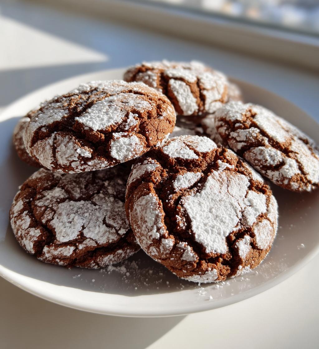 gingerbread crinkle cookies
