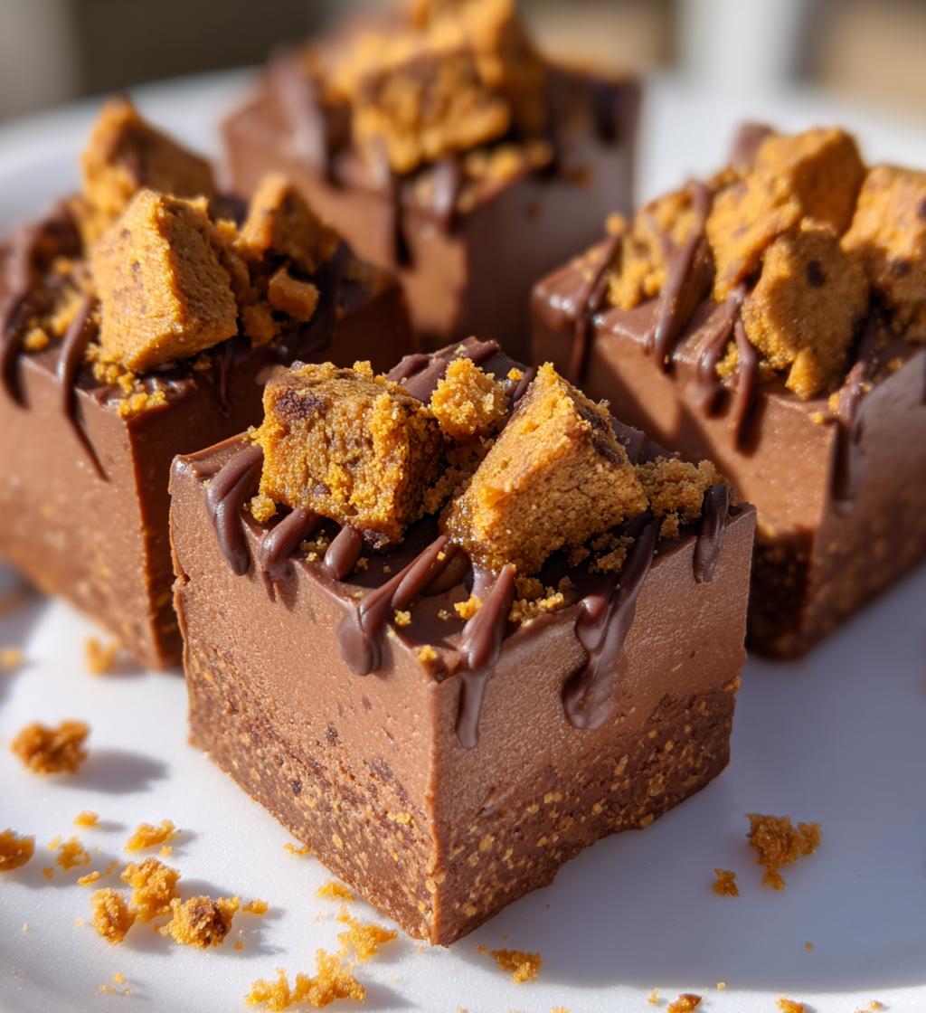 gingerbread fudge - detail 1