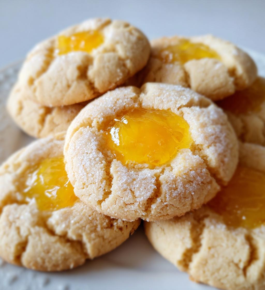 gluten free lemon curd cookies