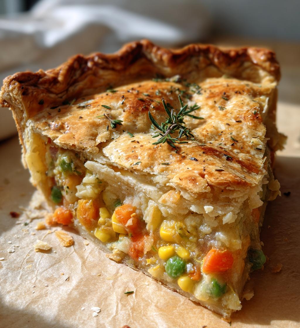 gluten free savory pie - detail 1