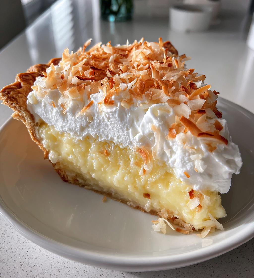 grandmas coconut cream pie