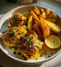 greek lemon chicken and potatoes recipe
