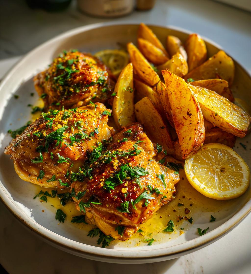 greek lemon chicken and potatoes recipe