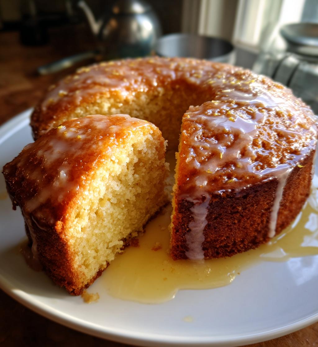 grey lavender cake with honey lemon glaze recipe - detail 1