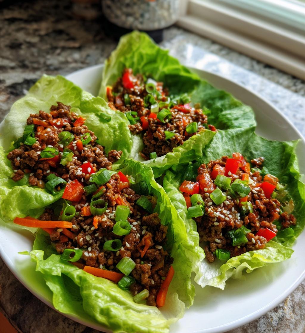 ground beef lettuce wraps 2 - detail 1