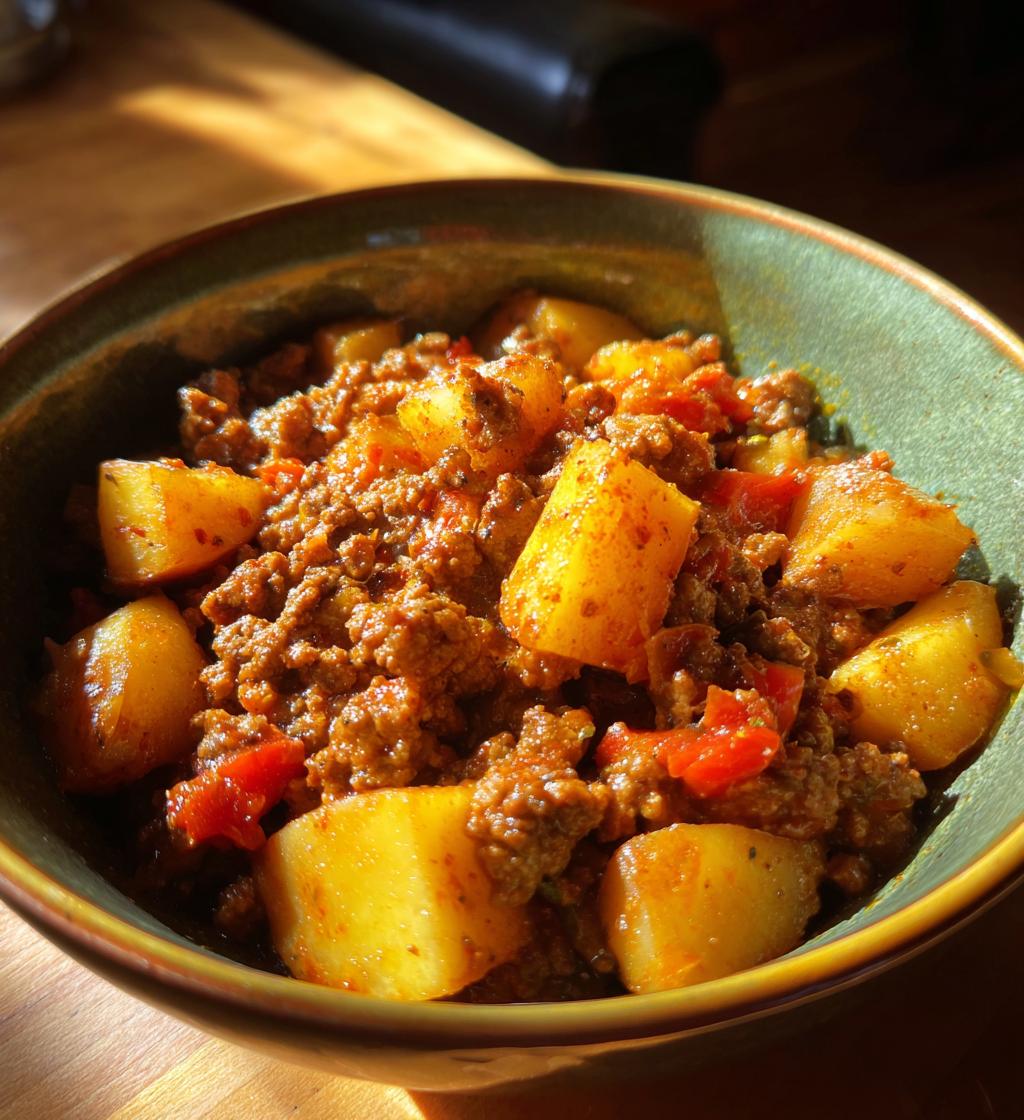 ground beef with potatoes