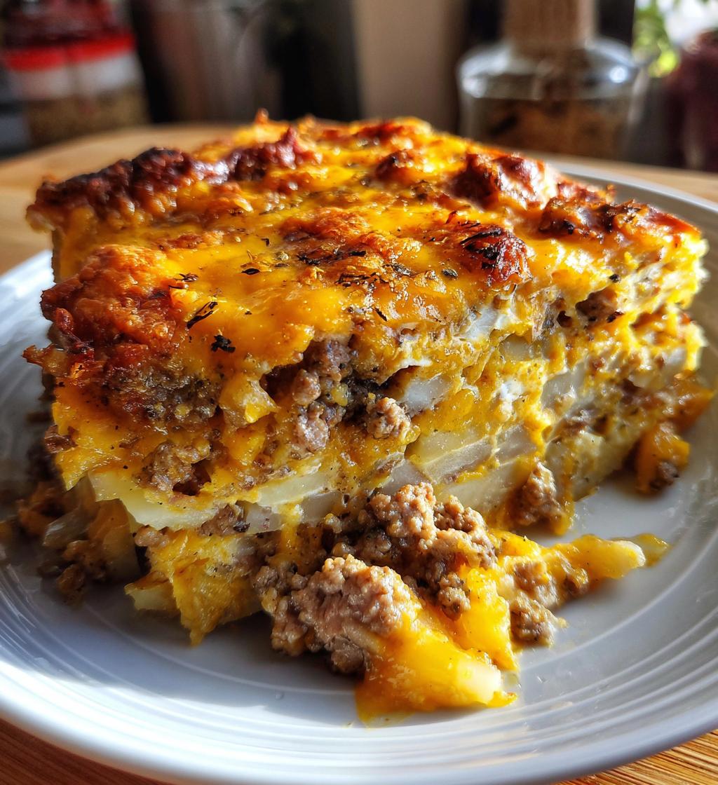 hamburger potato casserole