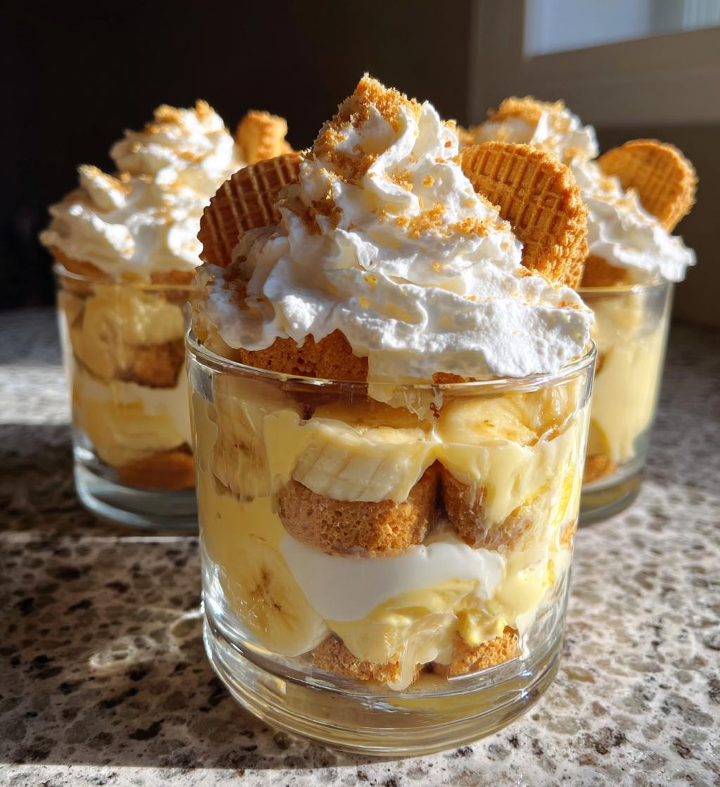 homemade banana pudding - detail 1