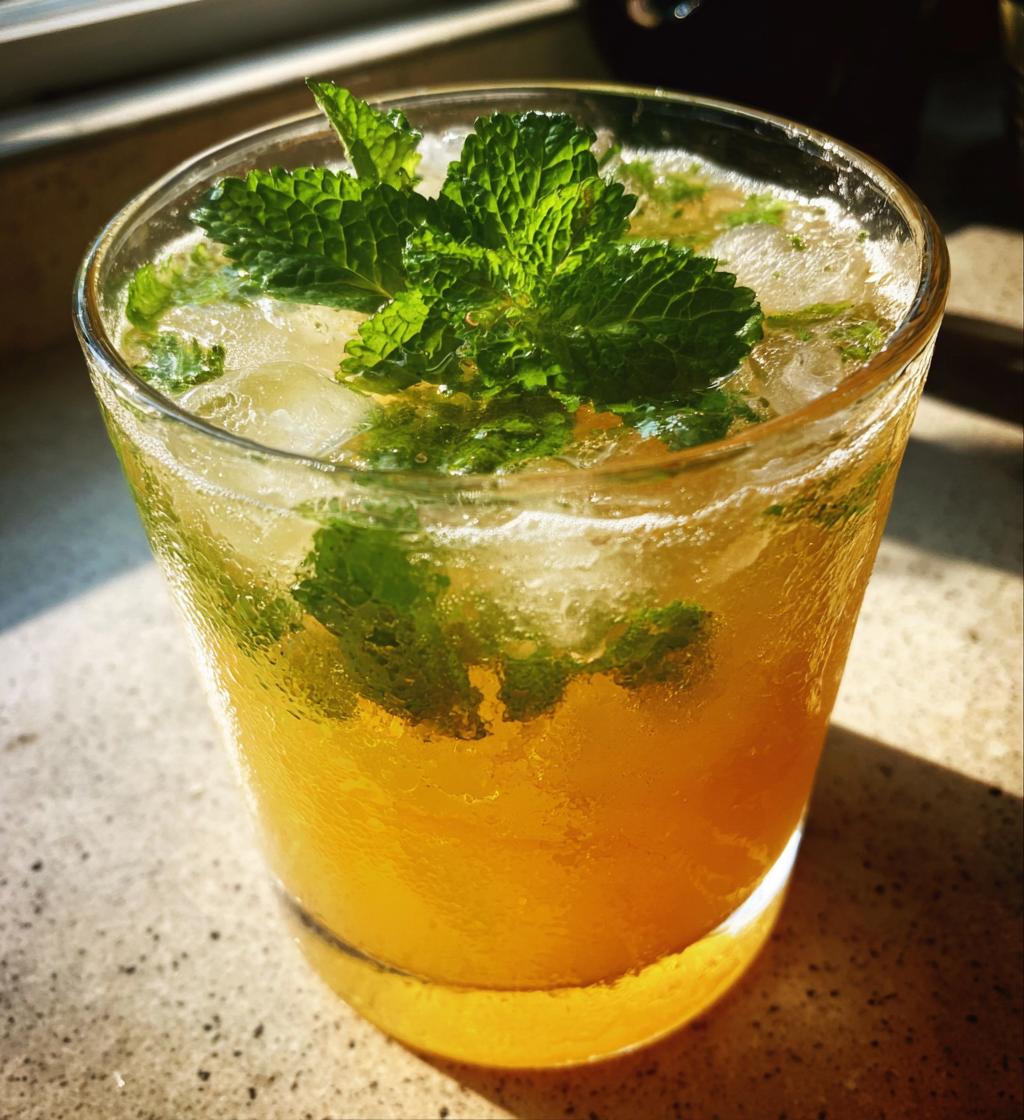 honey sweetened lemon balm lemonade