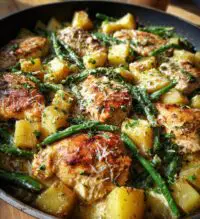 italian chicken potato and green bean bake