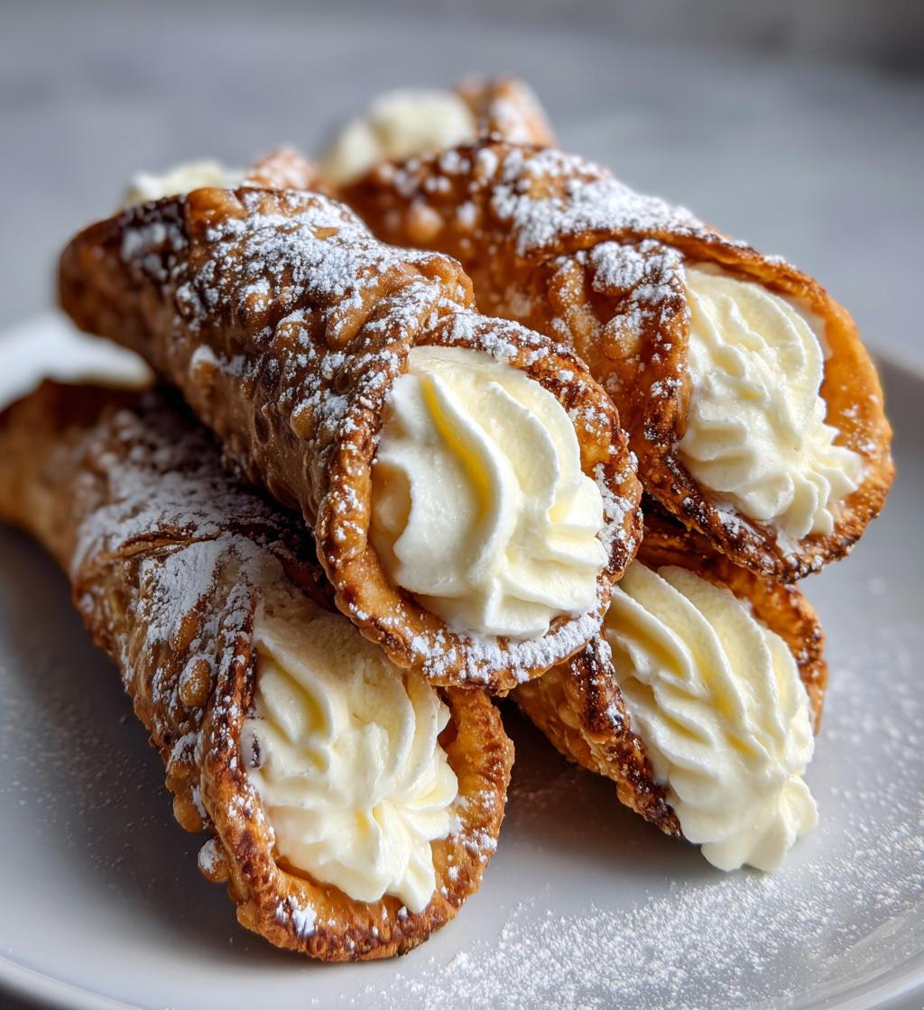 italian cream stuffed cannoncini - detail 1