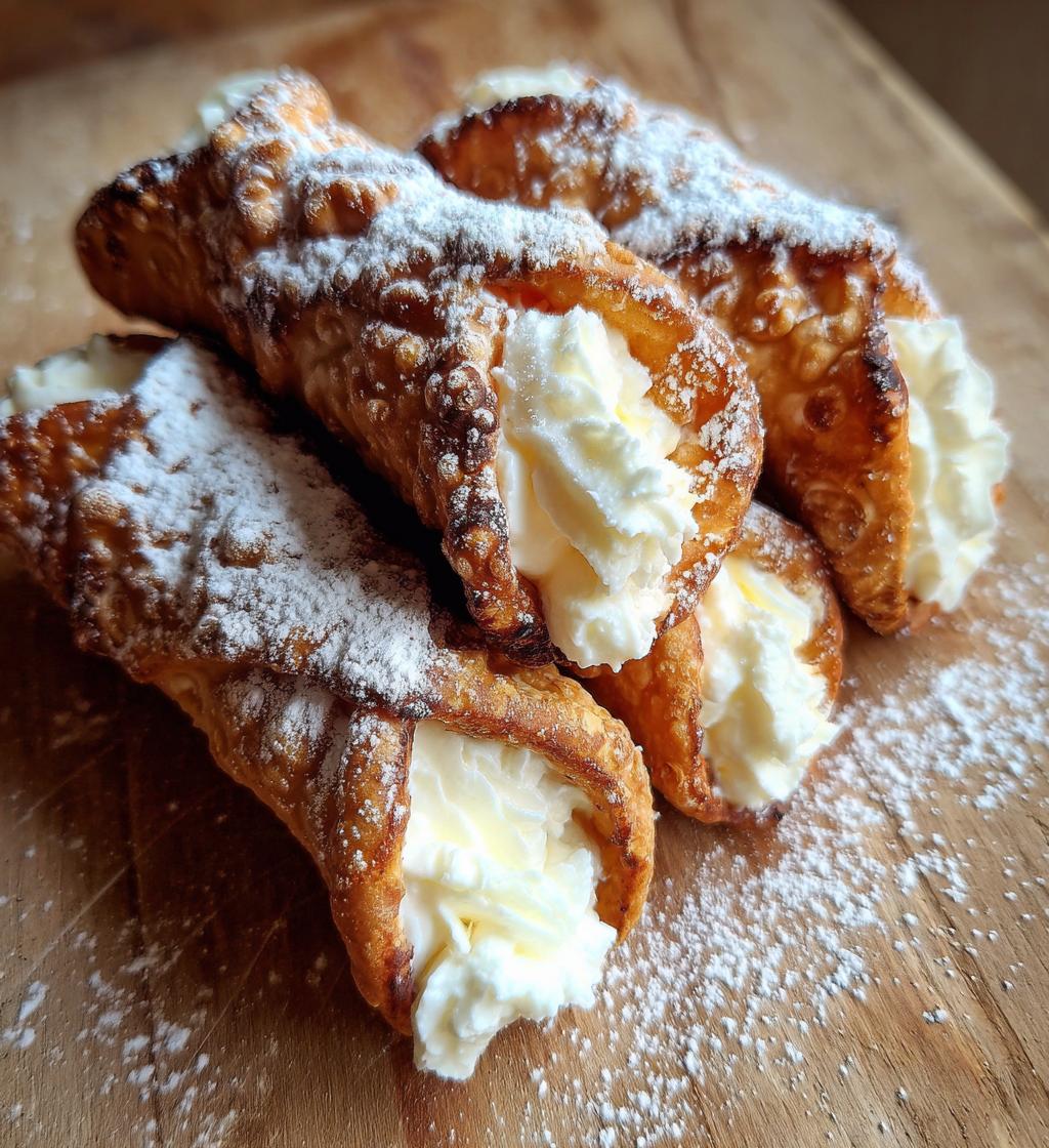 italian cream stuffed cannoncini