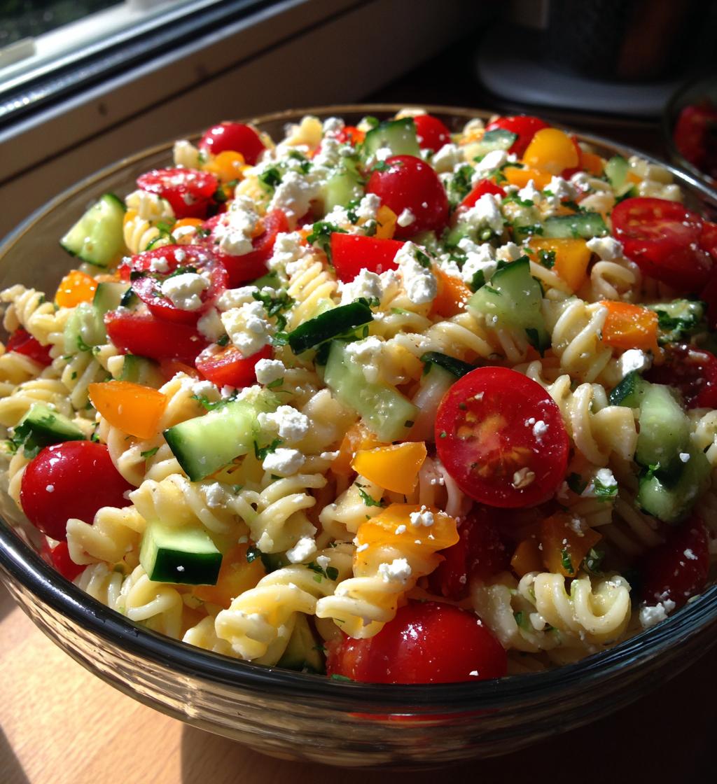 layered pasta salad