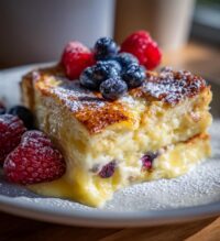 lemon cheesecake french toast casserole