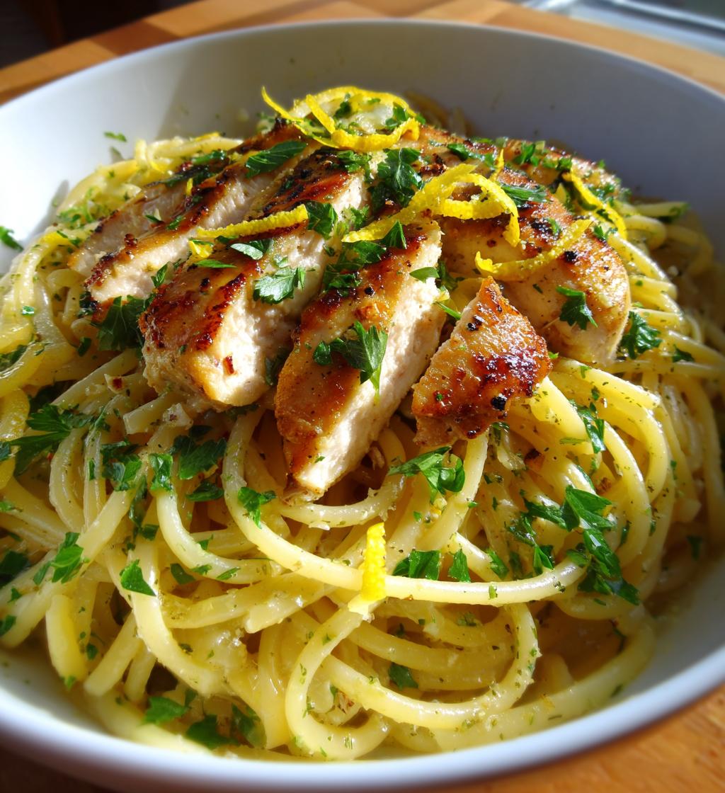 lemon chicken pasta