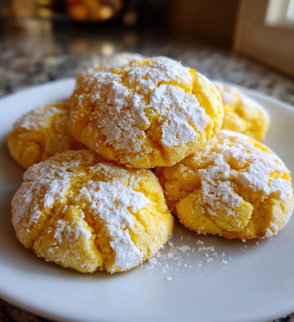 lemon crinkle cookies