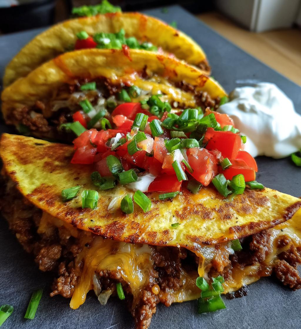 loaded cheesy pocket tacos