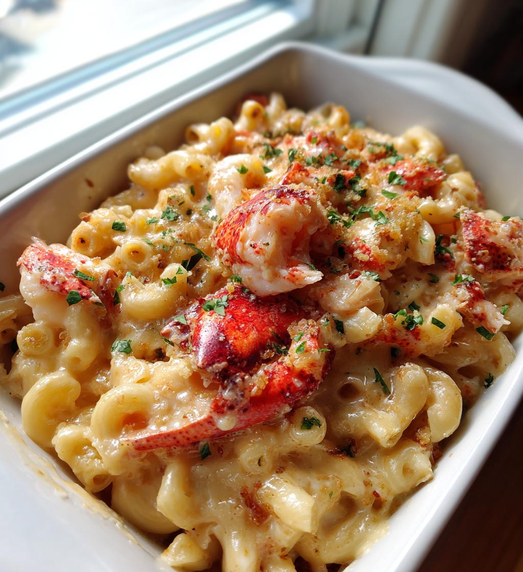 lobster and shrimp mac and cheese - detail 1