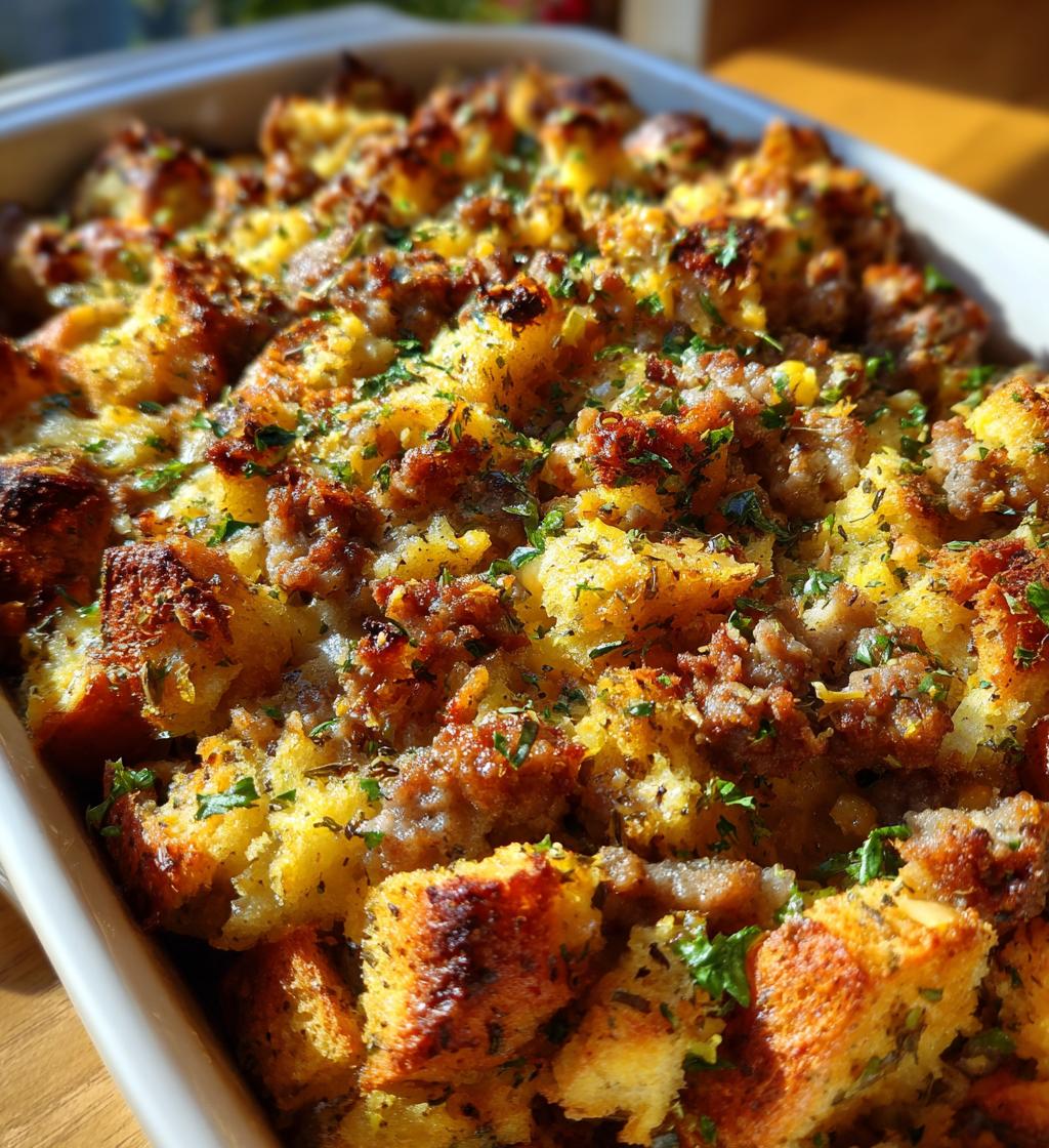 meat stuffing thanksgiving