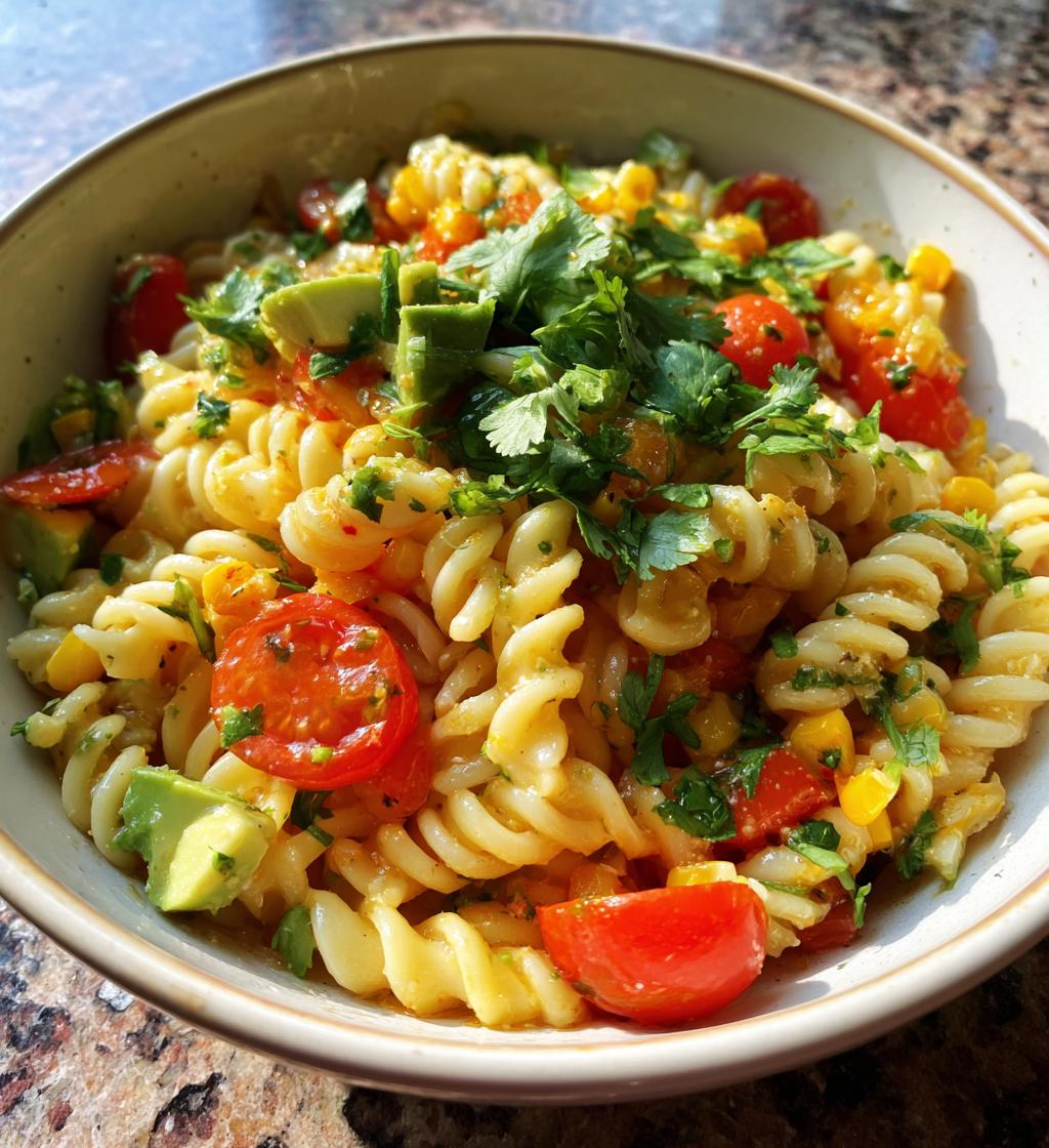 mexican corn pasta salad