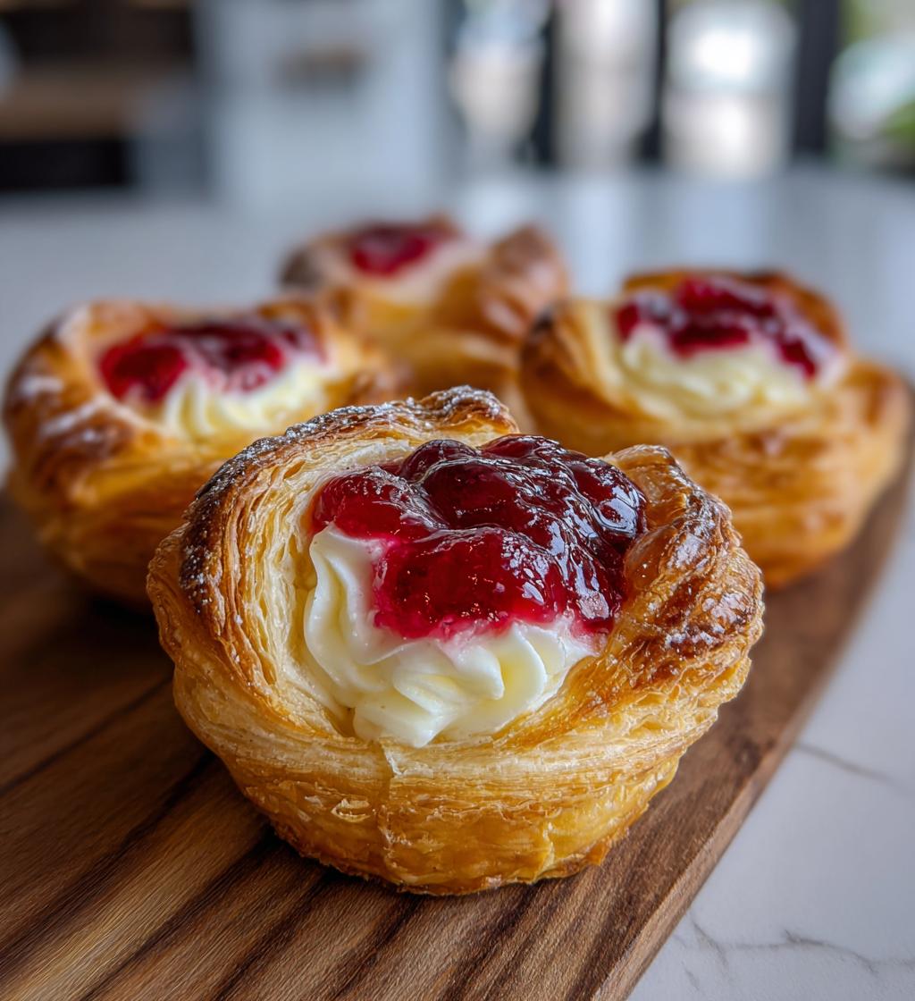 mini cherry cheese danishes - detail 1