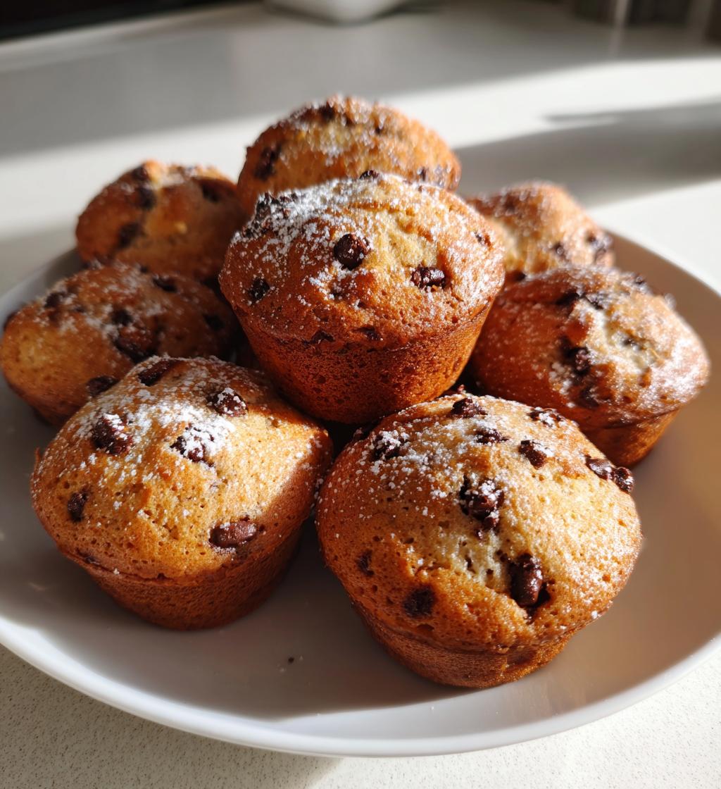 mini chocolate chip muffins