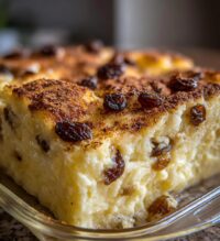 moms old fashioned baked rice pudding