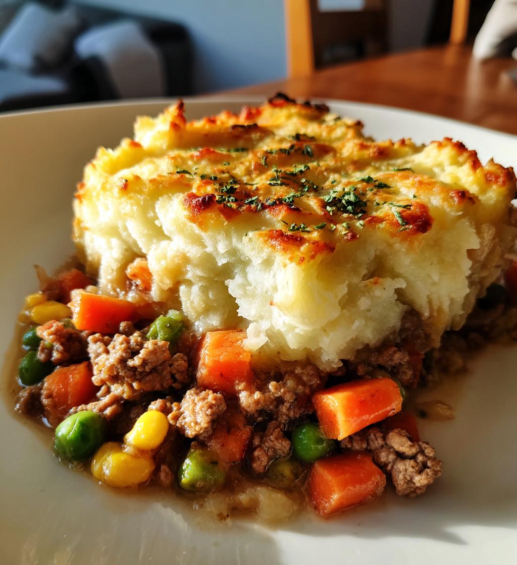 my famous homemade shepherds pie - detail 1