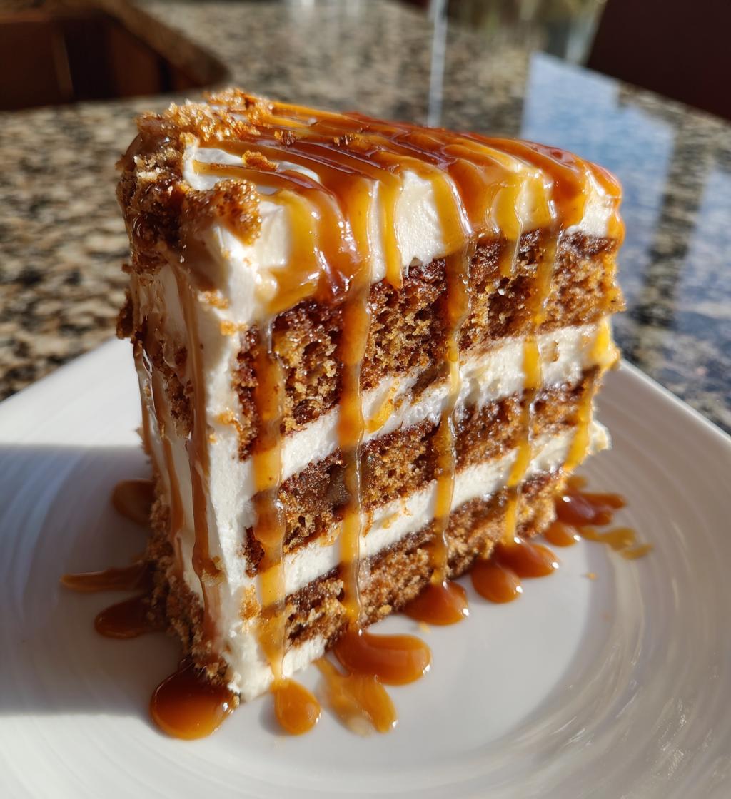 my twisted concoction of caramel spice cake
