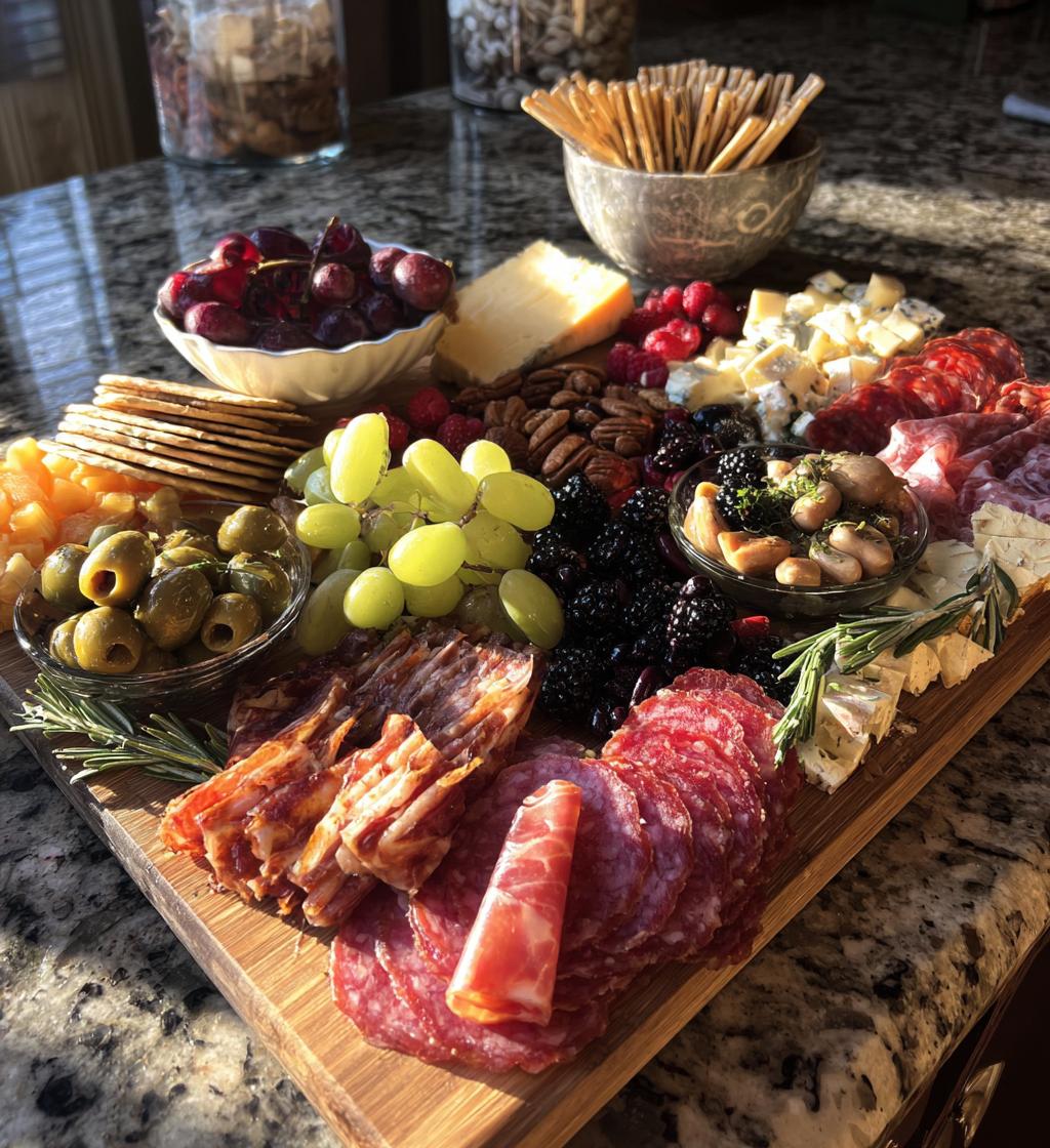 new years charcuterie board
