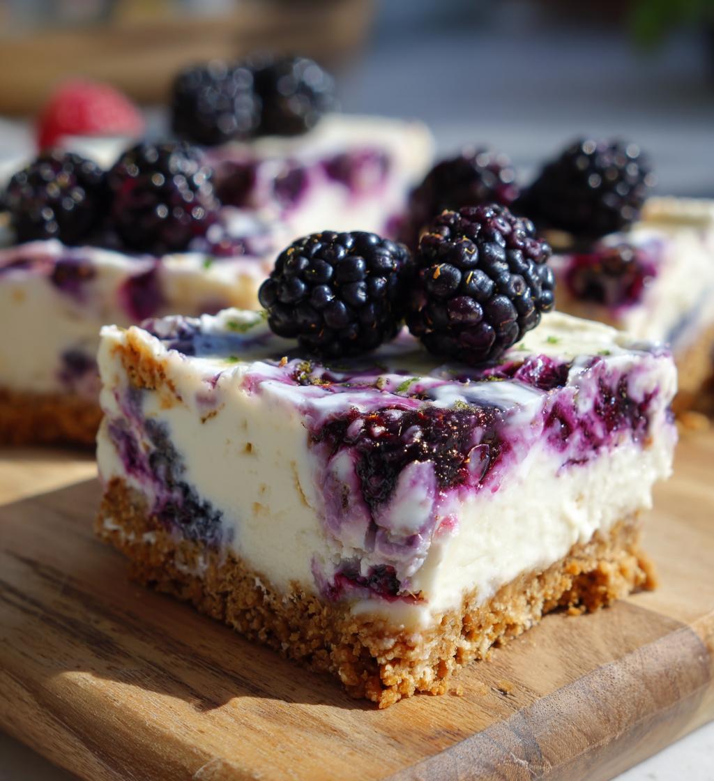 no bake blackberry cheesecake