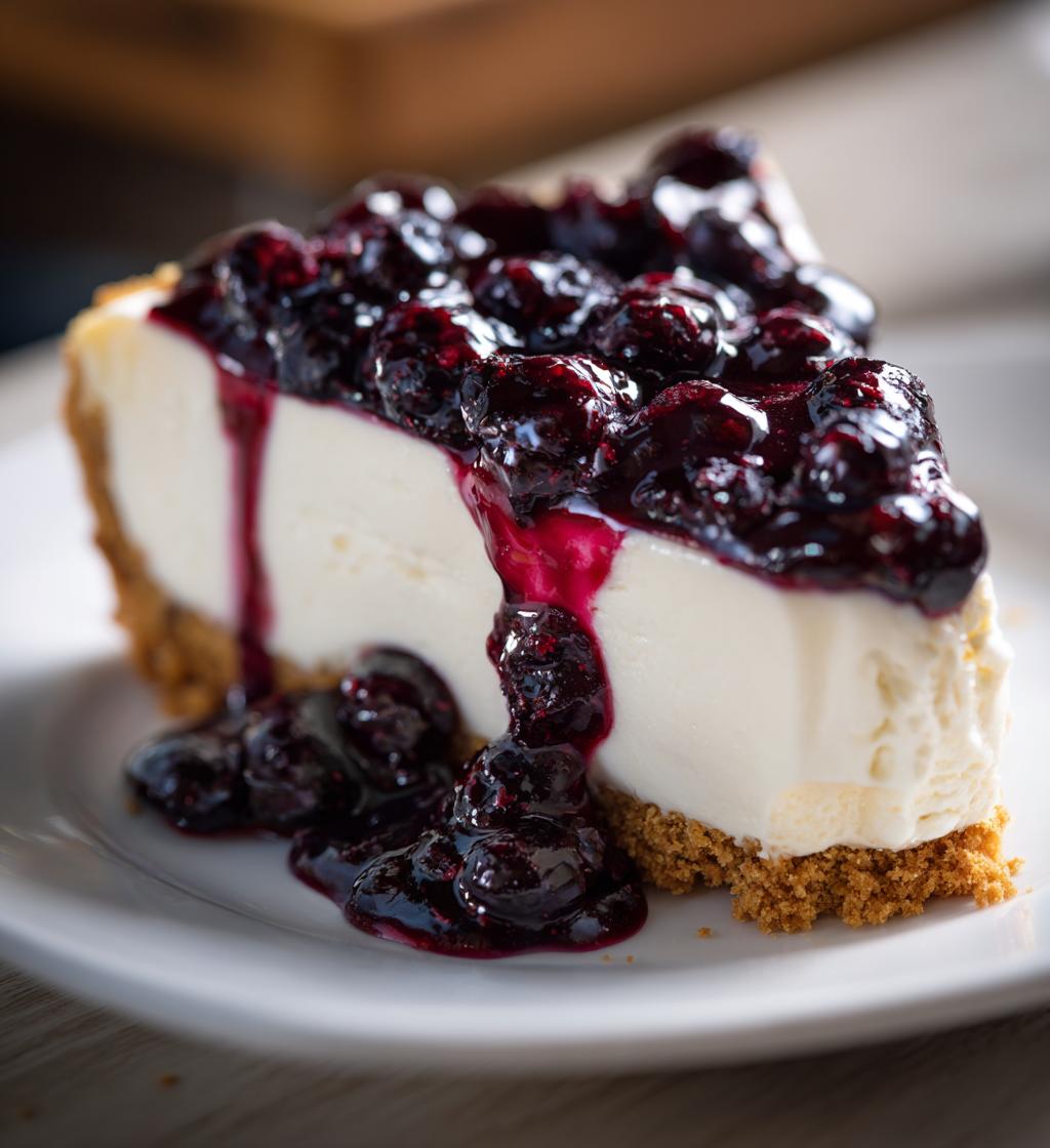 no bake blueberry cheesecake