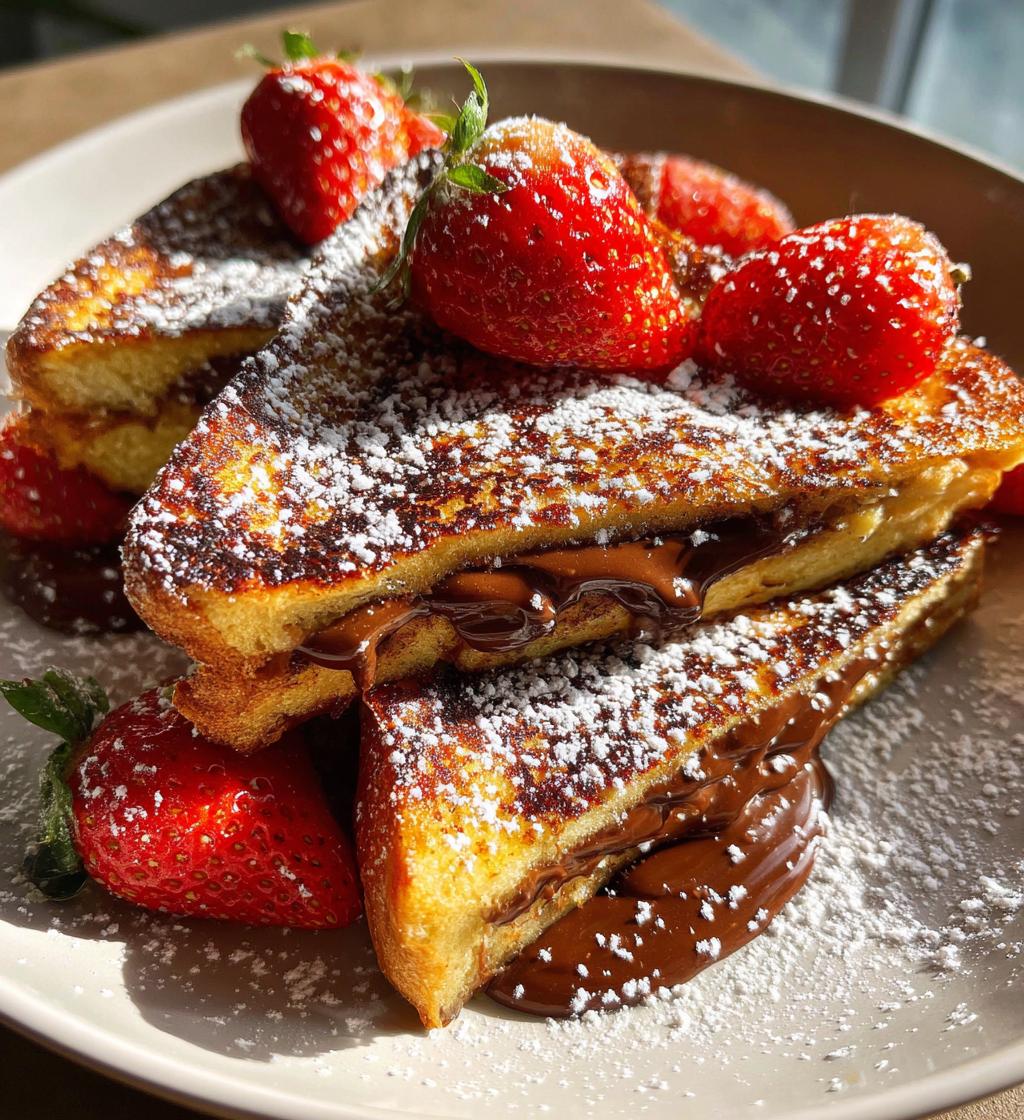 nutella stuffed french toast