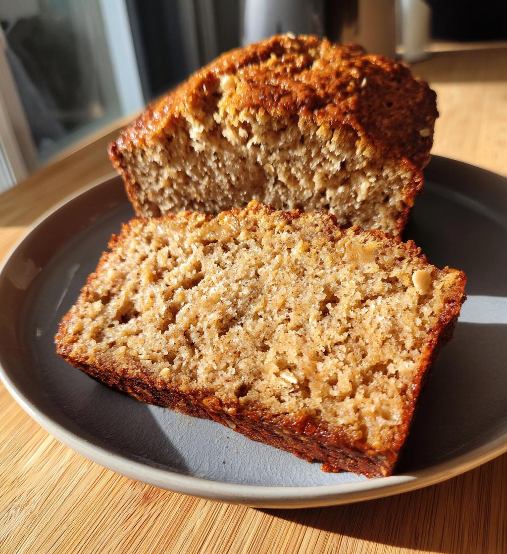 oatmeal peanut butter bread - detail 1