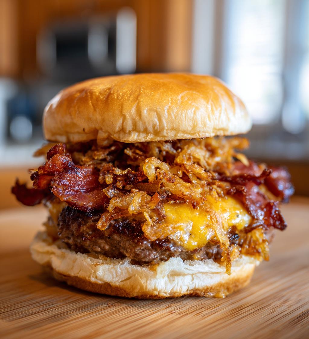 oklahoma fried onion burger - detail 1