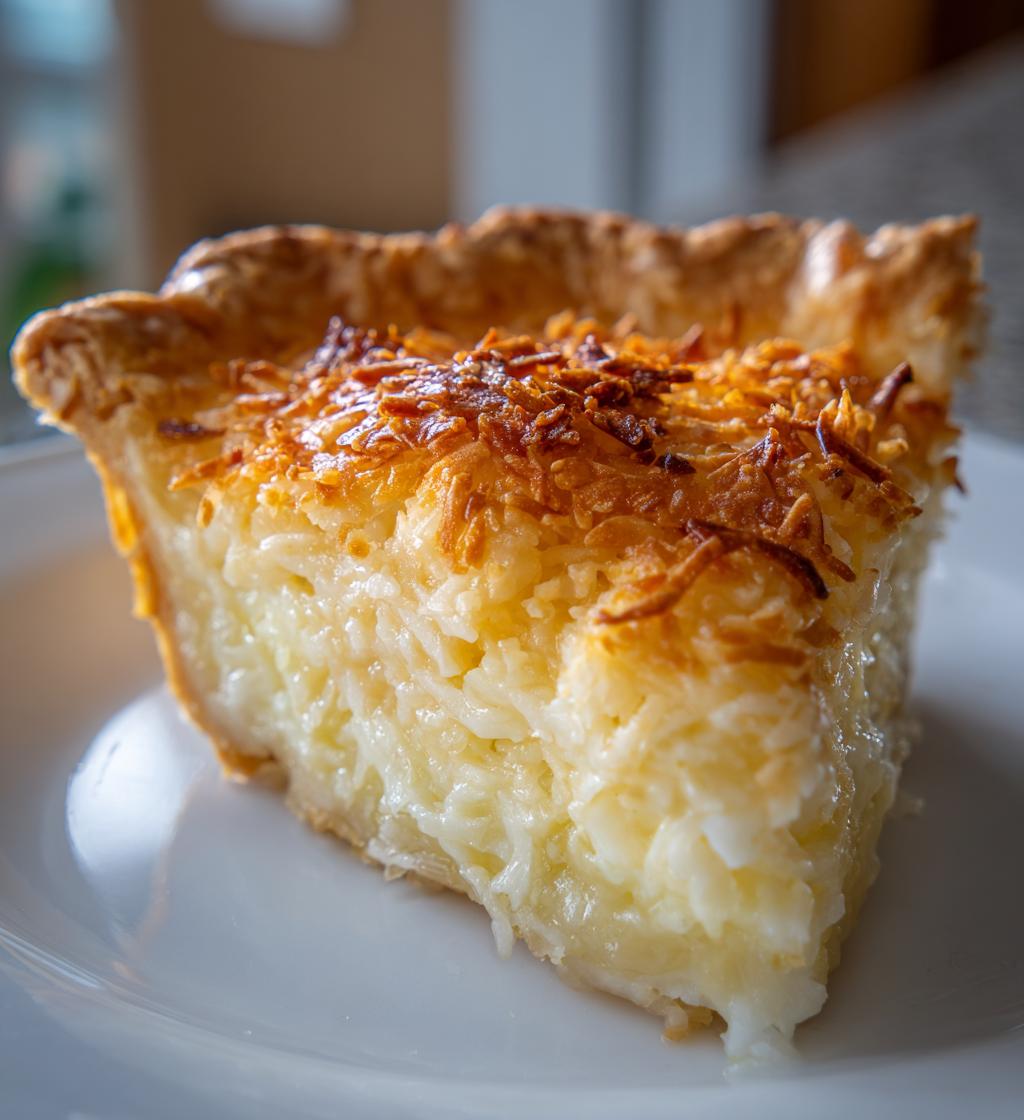 old fashion coconut pie