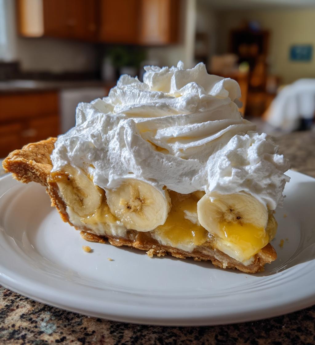 old fashioned banana cream pie