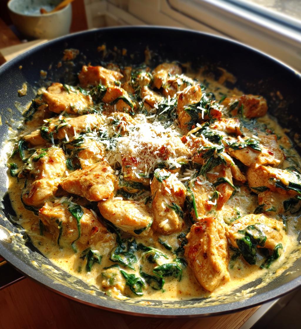 one pot creamy parmesan chicken recipe