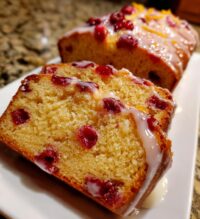 orange cranberry bread glaze
