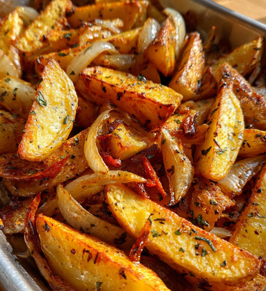oven fried potatoes onions