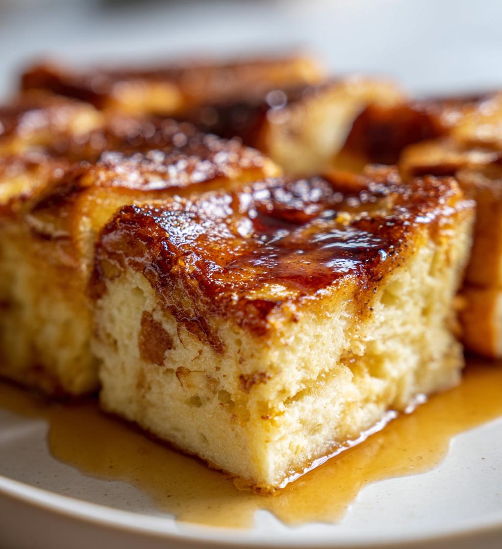 overnight creme brulee french toast bake