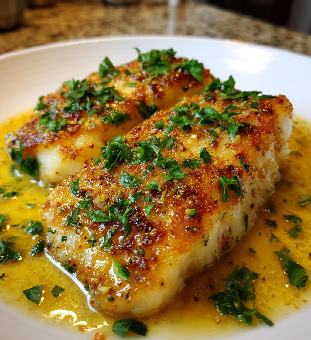 pan fried cod with lemon butter sauce 2