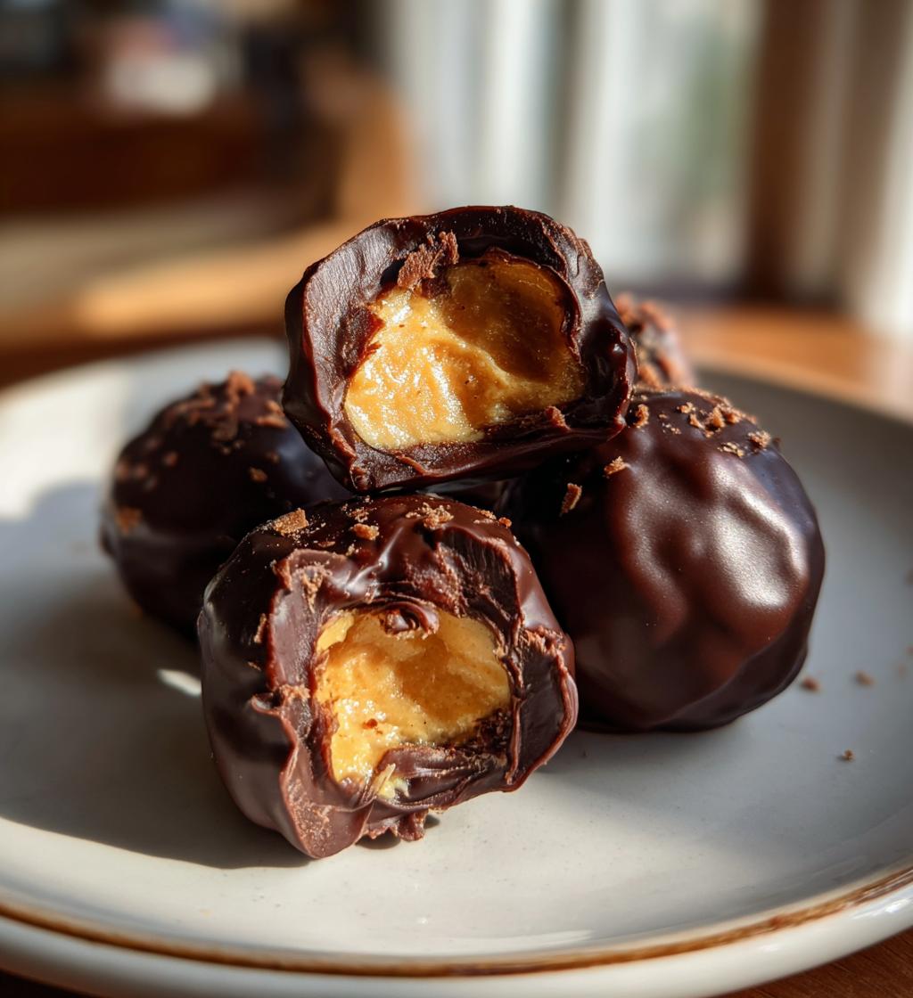 peanut butter balls - detail 1