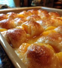 perfect peach dumplings