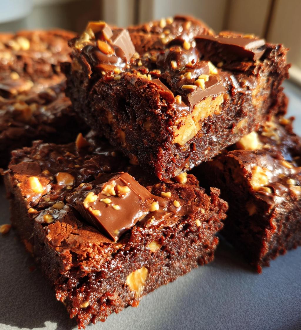 perfect snickers brownies