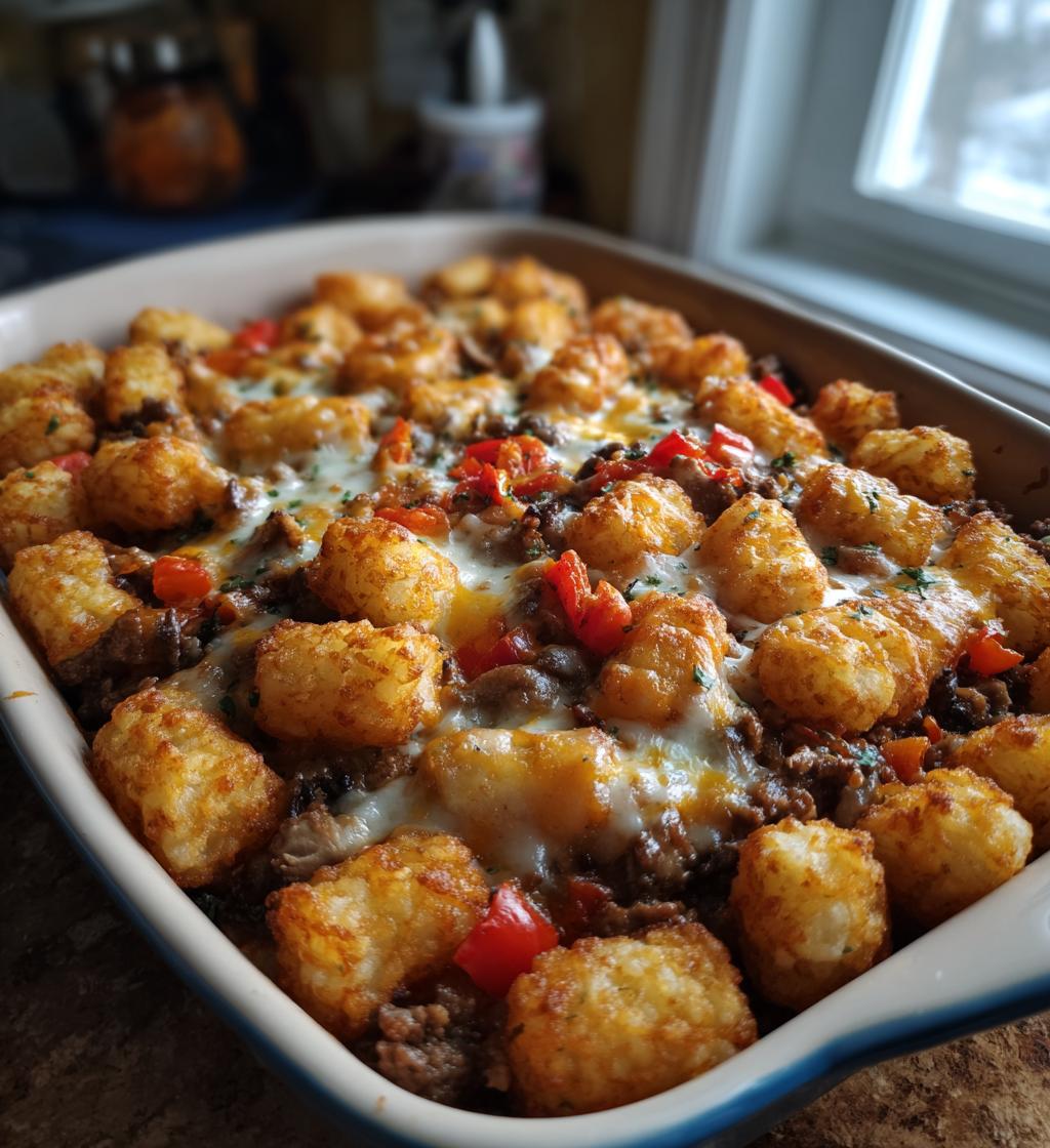 philly cheese steak casserole - detail 1