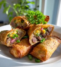 philly cheese steak egg rolls