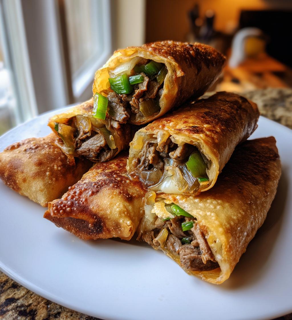 philly cheesesteak egg roll recipe