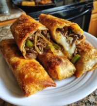 philly cheesesteak egg rolls