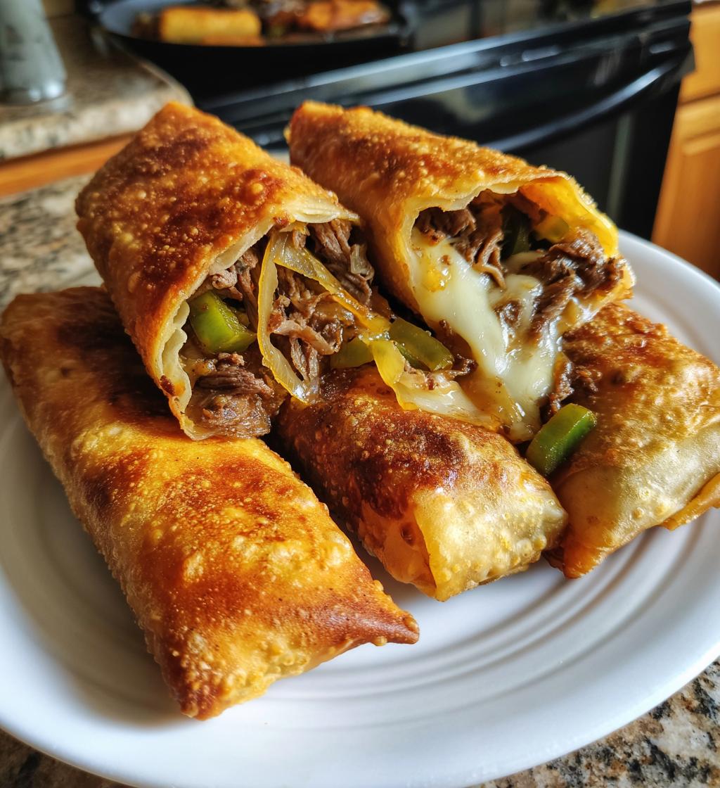 philly cheesesteak egg rolls